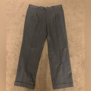 Elegant Gray Men's Dress Pants